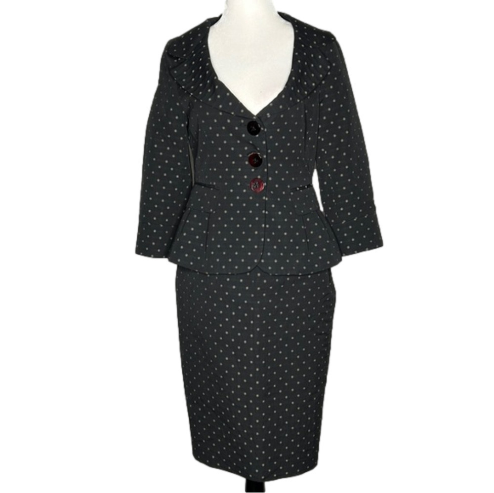 Cynthia Steffe 2 piece retro skirt suit